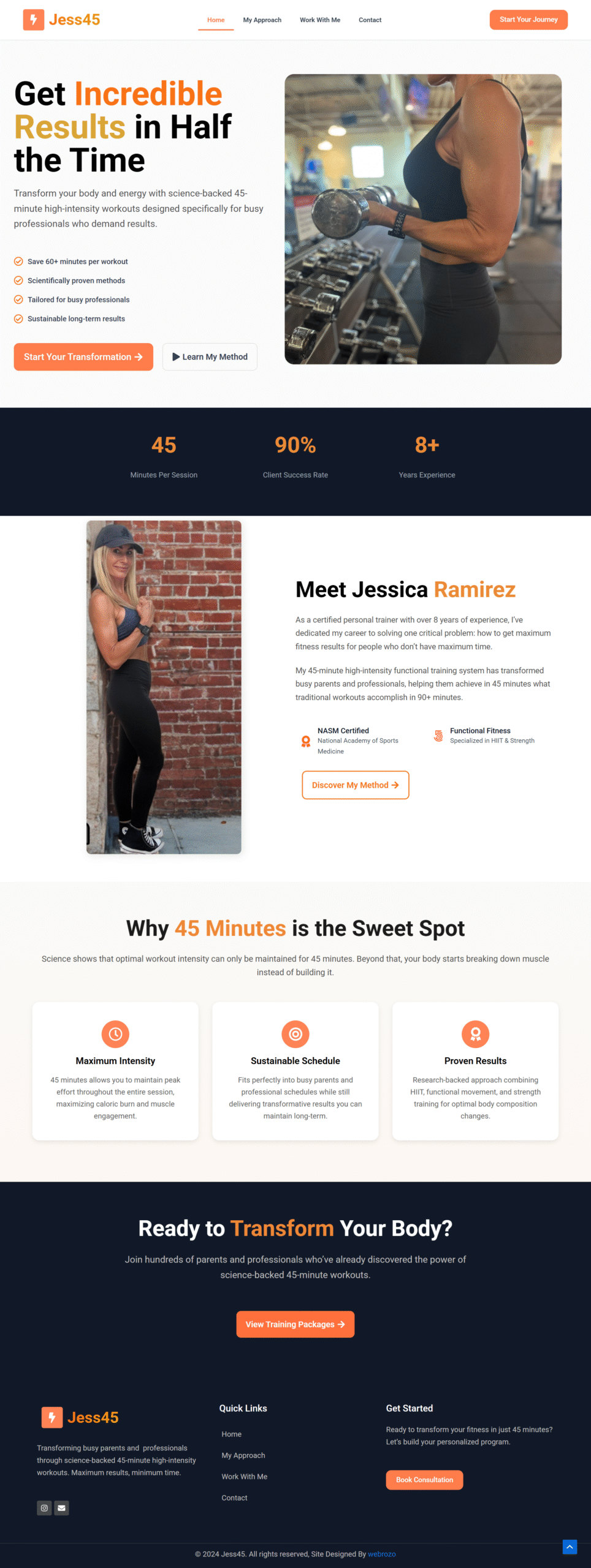 Fitness Coach Website