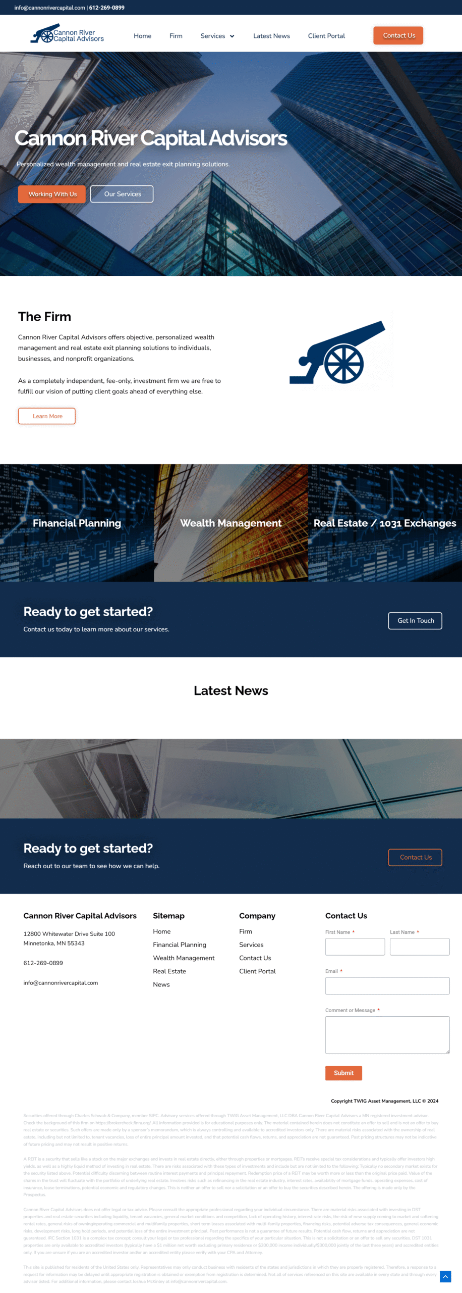 Capital Advisor Website