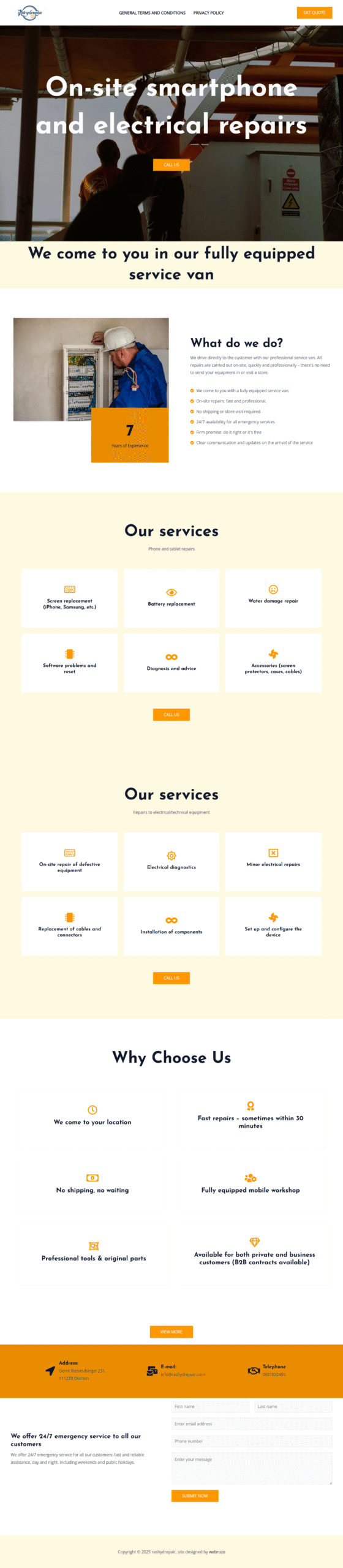 Repairing Website