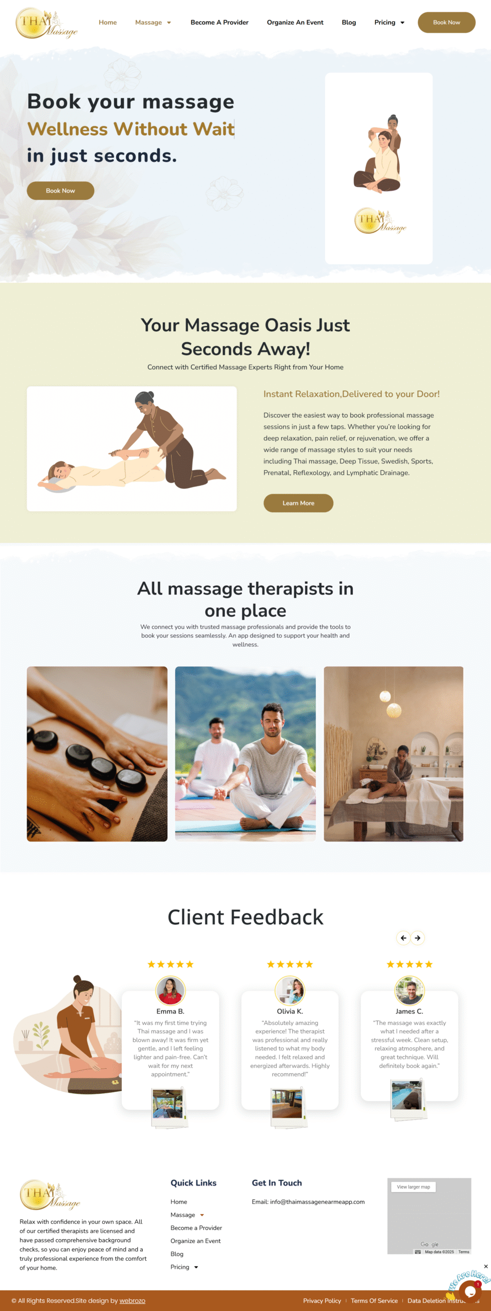 Thai massage website